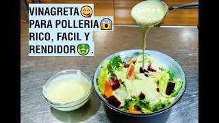 Vinagreta Para Ensalada de Pollería [upl. by Euqinomahs3]