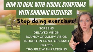 Stop chronic vision symptoms WITHOUT exercises visual vertigo jumpy vision patterns amp moving [upl. by Spancake]