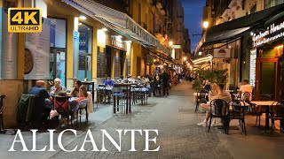 Alicante Spain  Evening Vibe  Walking Tour 4k [upl. by Nnylsaj]