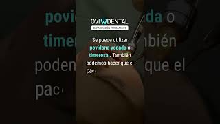 Aplicar antiséptico tópico en la zona de inyección AnestesiaDental Ovidental [upl. by Mylan86]