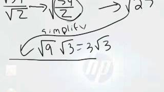 How To Divide Square Roots [upl. by Zaid]