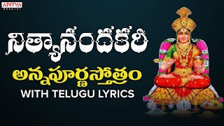 నిత్యానందకరీ  అన్నపూర్ణస్తోత్రం  Sri Annapoorna Astakam  Nitya Santhoshini  telugugodsongs [upl. by Hanzelin]