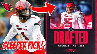 THIS IS A SLEEPER PICK The Arizona Cardinals Draft Dadrion TaylorDemerson With The 104th Pick [upl. by Kip]