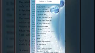 10th English poem appreciation 1Teenagers Prayer 2Basketfull of Moonlight [upl. by Brink623]