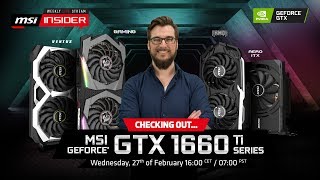 Checking out the MSI GTX 1660 Ti graphics cards  MSI [upl. by Fleeta91]