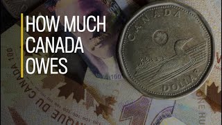 How much Canada owes in federal debt [upl. by Annayrb]