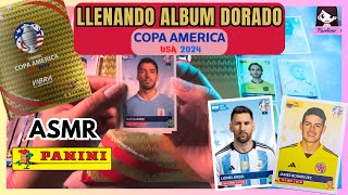 ASMR Español Llenando álbum copa América 2024 [upl. by Eahsat631]