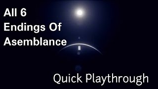 ALL Endings Of Asemblance  Quick Playthrough [upl. by Cannell]