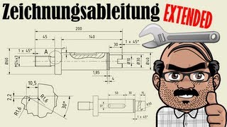 Autodesk Inventor Tutorial  Zeichnungsableitung Extended [upl. by Yesima]