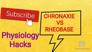 chronaxie vs Rheobase [upl. by Cryan379]