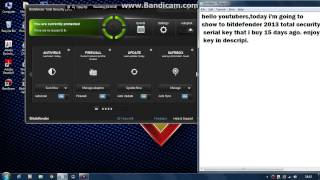 bitdefender total security 2013 full serial key [upl. by Aufmann]