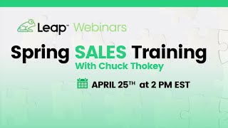 Spring Sales Training with Chuck Thokey [upl. by Siram412]