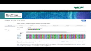 How to perform Multiple sequence alignment MSA using CLUSTALW Example results explainedApr 2024 [upl. by Grindlay]