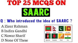 IMPORTANT MCQS ON SAARC  FOR JKP CONSTABLE JKSSB JKPSI  JKAS EXAM  WITH TRICKS [upl. by Vincent]