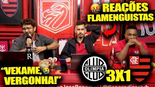 REAÇÃO DOS FLAMENGUISTAS na ELIMINAÇÃO da LIBERTA  OLIMPIA 3X1 FLAMENGO REACT LIBERTADORES 2023 [upl. by Aufmann]