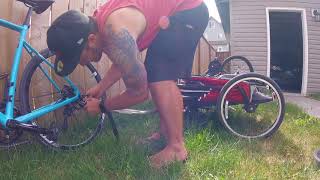 Tutorial  How to Attach an Instep Joyrider 2 Bike Trailer to a Road Bike [upl. by Soirtimid515]