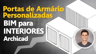 BIM para Interiores  Portas de Armário Personalizadas  Archicad [upl. by Baram791]