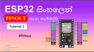 ESP32 Sinhala tutorial 3 Nodemcu ESP32 Pinout  LPLECTRO [upl. by Amalbena]