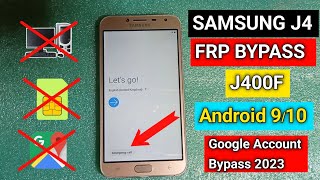 Samsung J4 Frp Bypass  J400F Google Account Bypass Android 910  J4 Frp Bypass Without Pc 2023 [upl. by Dayir651]