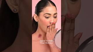 How to hide your hickey  love bite  Swiss Beauty makeuphacks bestmakeup shorts [upl. by Messab]