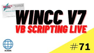 WinCC SCADA VB Scripting Course Live scripting Tutorial 71 [upl. by Audre960]