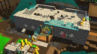 Castle Story Prototype  Ep09 Moat Bridge and Walls Timelapse HD [upl. by Olaf]