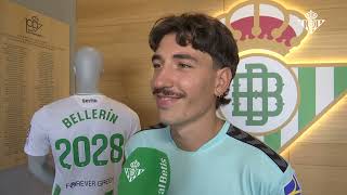 Primeras palabras de Héctor Bellerín tras anunciarse su fichaje por el Betis hasta 2028 [upl. by Aileve]