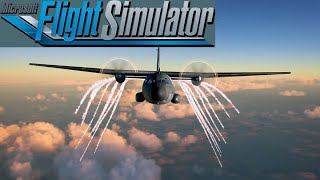 Transall C160 shooting Flares  Microsoft Flight Simulator  AzurPoly [upl. by Waal]