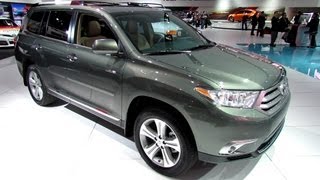 2013 Toyota Highlander Limited  Exterior and Interior Walkaround  2013 Detroit Auto Show [upl. by Ut]