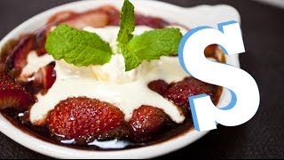 Baked Strawberries amp Cream Recipe  SORTED [upl. by Katha]