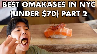 BEST SUSHI OMAKASES IN NYC PART 2 FOOD REVIEW [upl. by Ttelrats]