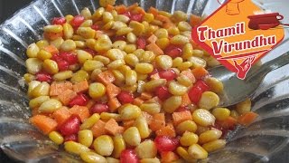 sweet corn chaat in tamil  sweet corn recipes [upl. by Crispas802]