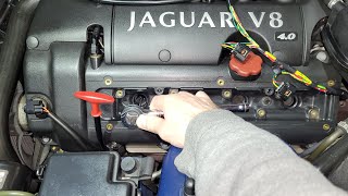 2001 Jaguar XK8  Replacing Spark Plugs  Tons of useful information [upl. by Otrebor230]