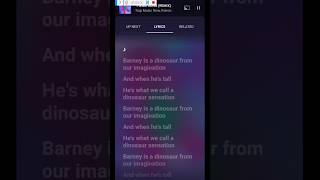 Barney theme song REMIX lyrics💤 music [upl. by Henderson]