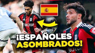 ¡ESPAÑOLES NARRAN el GOLAZO RAÚL JIMÉNEZ Y SU TACONAZO EN INGLATERRA ANTE EL MANCHESTER CITY [upl. by Shapiro]