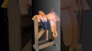 Angora saddle bags added to custom saddle cowboy western ranchlife horses [upl. by Fachan]