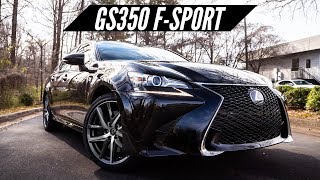 2019 Lexus GS350 F Sport Walkaround  POV Drive  Interior Features [upl. by Jarl]