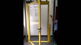 Gilgen FD20 Swing Door System  Blow Open at Power Failure [upl. by Nahtal]