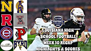 Louisiana High School Football 2024 Week 10 Recap  Ash Dethrones No1 Ranked Neville [upl. by Ferris846]