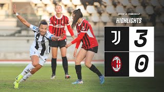 HIGHLIGHTS SERIE A  Juventus Women 30 Milan  Girelli Caruso amp Cantore Goals [upl. by Rosita230]