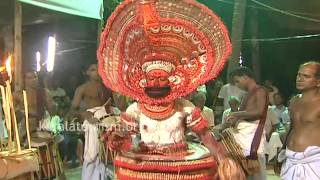 Kudiveeran Theyyam at Sree Kappankkal Tharavadu Temple [upl. by Larrie]