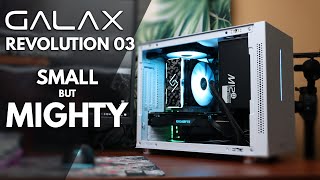 Building the Most COMPACT mATX Case  Galax Revolution 03 PC Build [upl. by Finella]