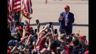 Trump campaigns in Uniondale NY [upl. by Nawtna]