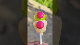 Lemonade flavour lollipop amp baby choco gems shorts lollipop candy [upl. by Pierrepont]