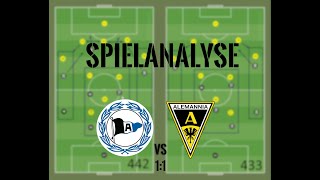 Spielanalyse DSC Arminia Bielefeld vs Alemannia Aachen  3 Liga 12Spieltag [upl. by Nash]