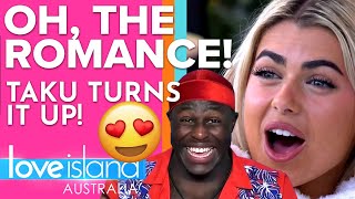 Takus romantic move gets Jess attention  Love Island Australia 2021 [upl. by Hsetim]