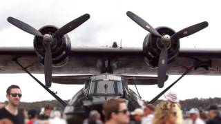 1945 Catalina PBY Visits Rathmines NSW Australia  November 3 2012 [upl. by Countess]