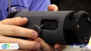 Scosche boomBOTTLE WirelessWeatherproof Speaker System  CES 2013 [upl. by Sublett602]