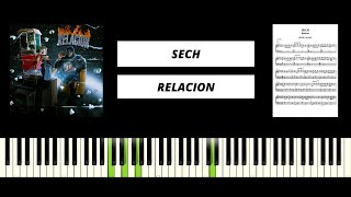 Sech  Relación Piano Tutorial [upl. by Revlis846]