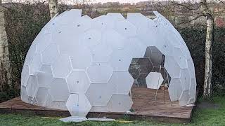 4m Frameless Geodesic Dome Build [upl. by Aremihc884]